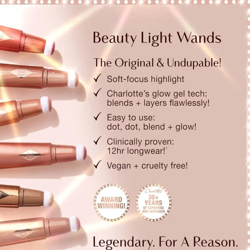 Charlotte Tilbury Glowgasm Beauty Light Wand High Blush: Pinkgasm, 12ml, NIB